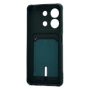 Чехол-накладка с картхолдером - SC304 для Redmi Note 13 5G (dark green)  — фото 2