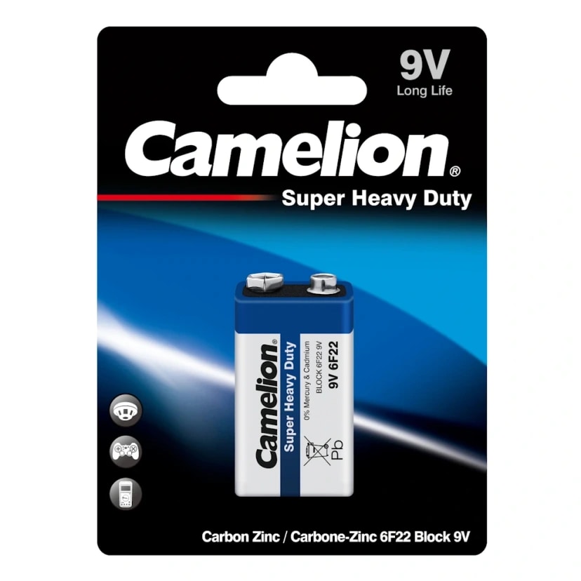 Батарея - Camelion Blue 6F22/6LR61/6LF22 (крона) 