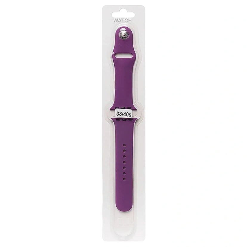Ремешок на кнопке - Sport Band для Apple Watch 38/40/41 мм (S) (purple)  — фото 2