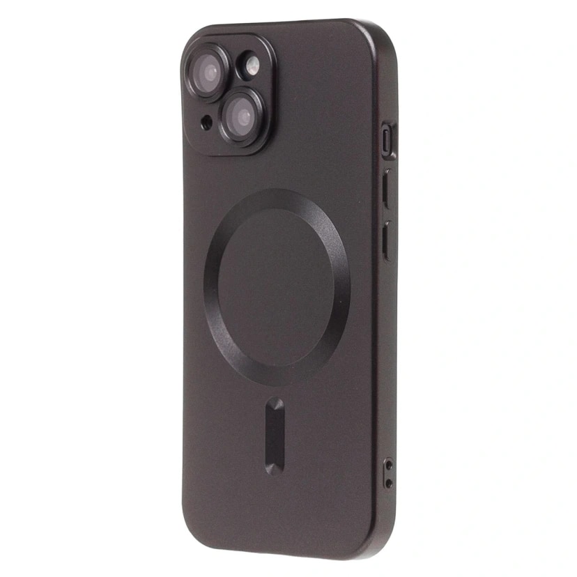 Чехол-накладка - SM020 Matte SafeMag для Apple iPhone 15 (black) 