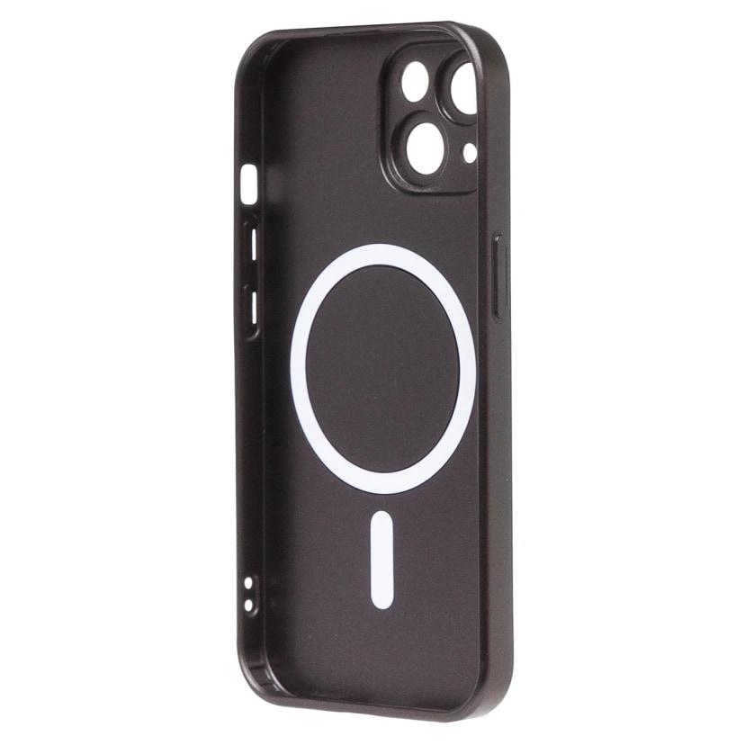 Чехол-накладка - SM020 Matte SafeMag для Apple iPhone 15 (black)  — фото 2