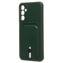 Чехол-накладка с картхолдером - SC304 для Samsung Galaxy A24 4G (dark green)  — фото 1