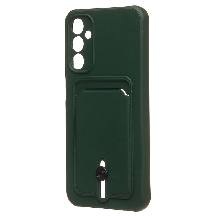 Чехол-накладка с картхолдером - SC304 для Samsung Galaxy A24 4G (dark green) 