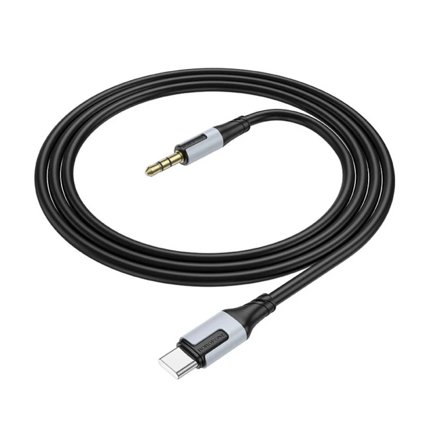 Кабель Type-C - 3.5 jack - Borofone BL19 Creator (100 см) (black) 