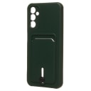 Чехол-накладка с картхолдером - SC304 для Samsung Galaxy A14 4G/5G (dark green)  — фото 1