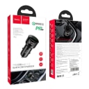 Адаптер автомобильный - Hoco Z42 Light 20W PD+QC3.0 (Type-C/USB) (black)  — фото 2