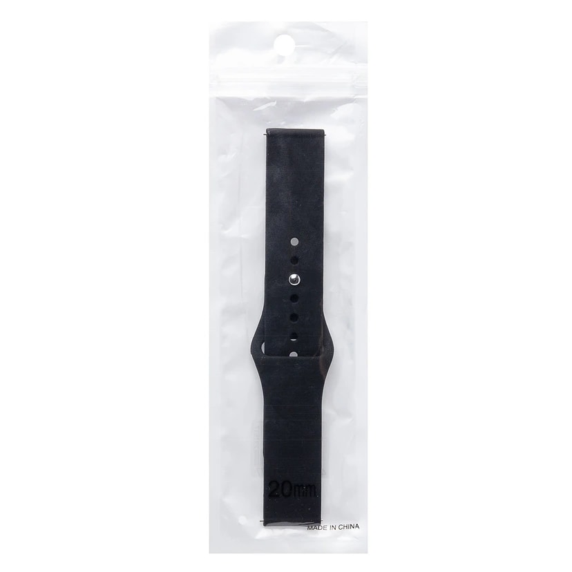 Ремешок на кнопке - WB34 Sport Band универсальный 20 мм (black) 