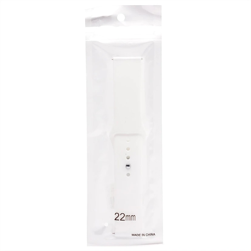 Ремешок на кнопке - WB34 Sport Band универсальный 22 мм (white) 
