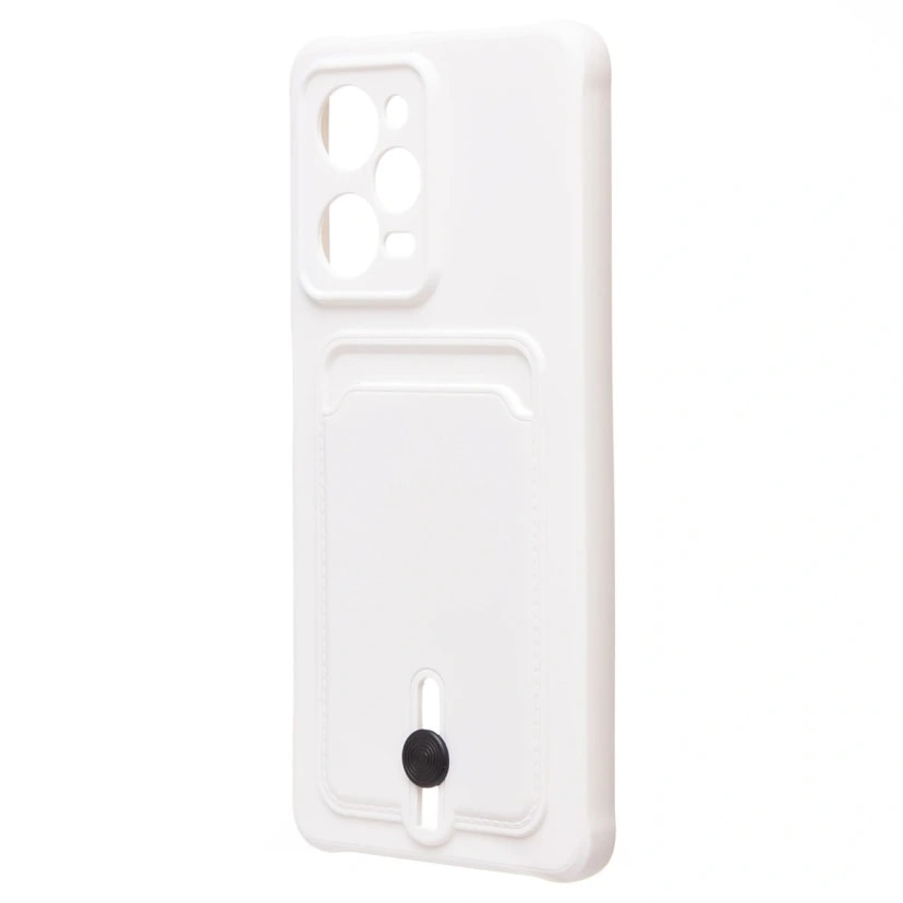Чехол-накладка с картхолдером - SC304 для Poco X5 Pro (white) 