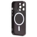 Чехол-накладка - SM020 Matte SafeMag для Apple iPhone 15 Pro (black)  — фото 2