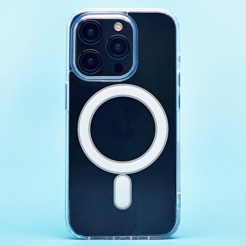 Чехол-накладка - SM006 SafeMag для Apple iPhone 15 Pro (transparent)  — фото 2
