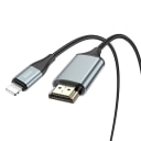 Кабель Apple lightning - HDMI - Hoco UA15 (200 см) (gray)  — фото 1