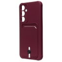 Чехол-накладка с картхолдером - SC304 для Samsung Galaxy A55 (bordo)  — фото 1