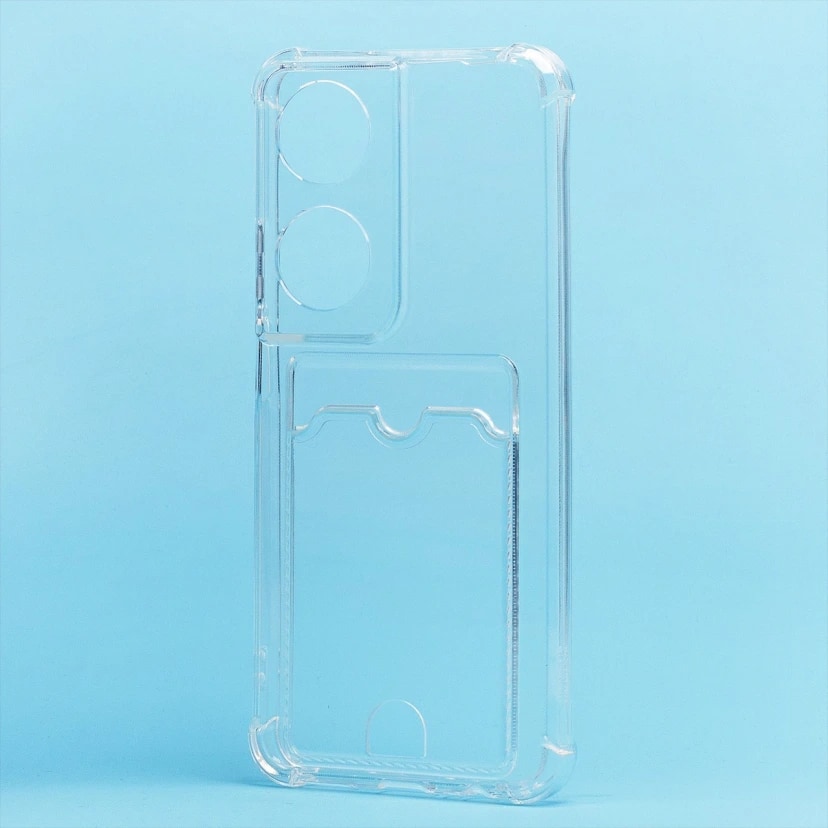 Чехол-накладка с картхолдером - SC338 для Honor X7b (transparent) 