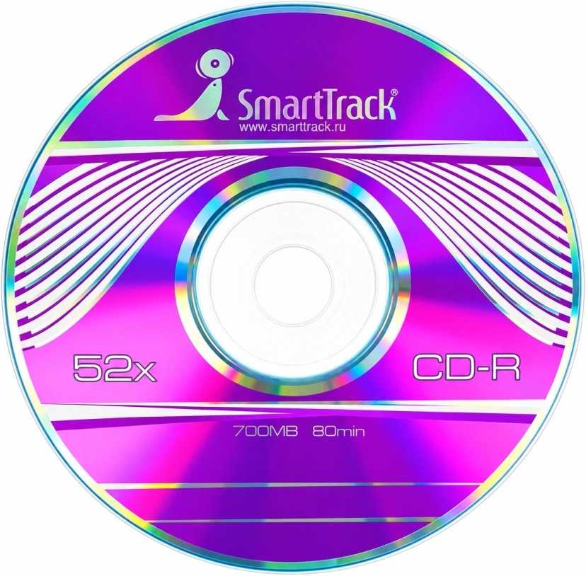 Диск оптический - SmartTrack CD-R 700Mb 52x (pink) 