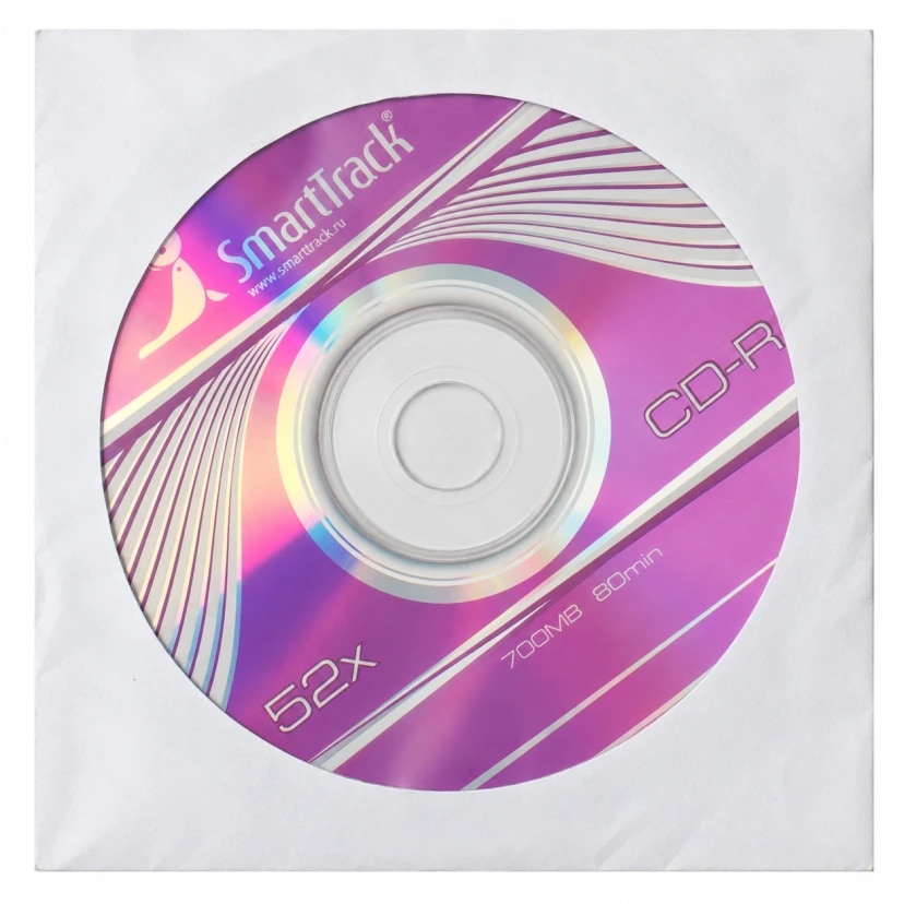 Диск оптический - SmartTrack CD-R 700Mb 52x (pink)  — фото 2