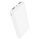 Внешний аккумулятор 10000mAh - Hoco J100 CCC 2.1A (Micro-USB/Type-C/2xUSB) (white)  — фото 2