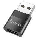Адаптер USB - Type-C - Hoco UA17 (black)  — фото 1