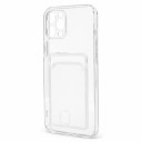 Чехол-накладка с картхолдером - SC276 для Apple iPhone 12 Pro Max (transparent)  — фото 1