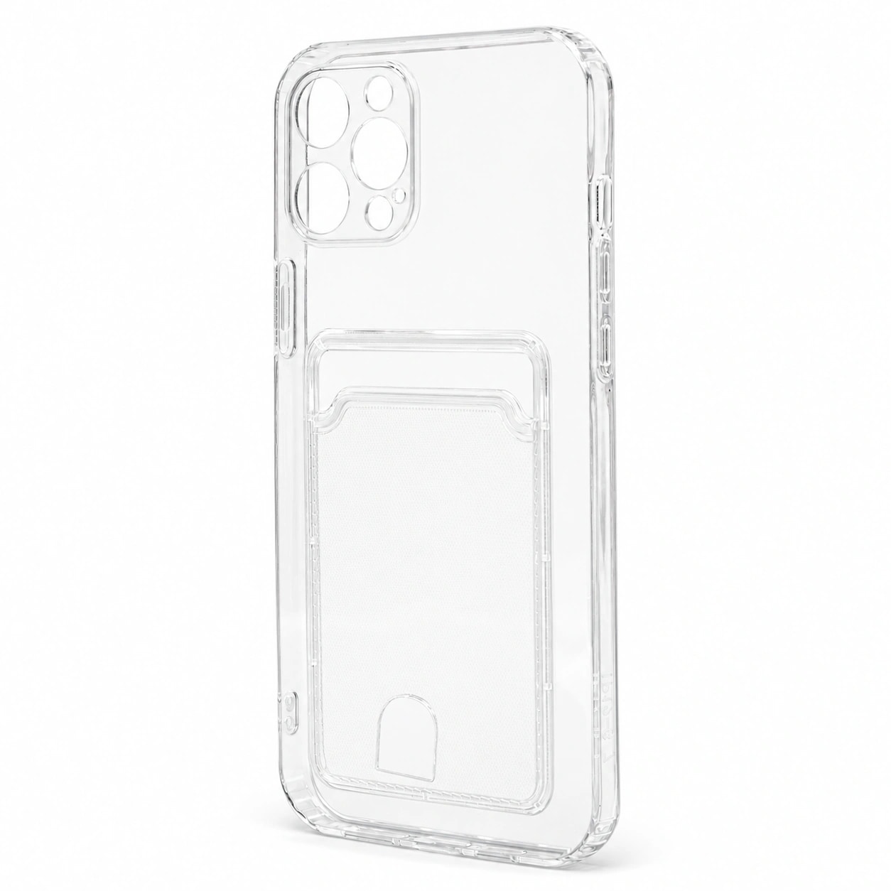 Чехол-накладка с картхолдером - SC276 для Apple iPhone 12 Pro Max (transparent) 