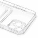 Чехол-накладка с картхолдером - SC276 для Apple iPhone 12 Pro Max (transparent)  — фото 2
