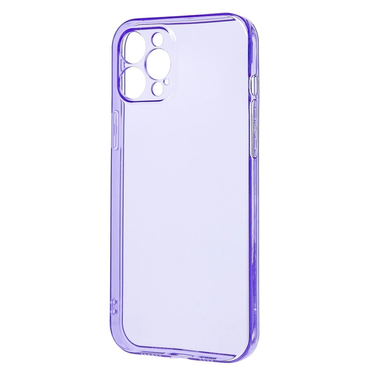 Чехол-накладка - SC344 для Apple iPhone 12 Pro Max (transparent/violet) 