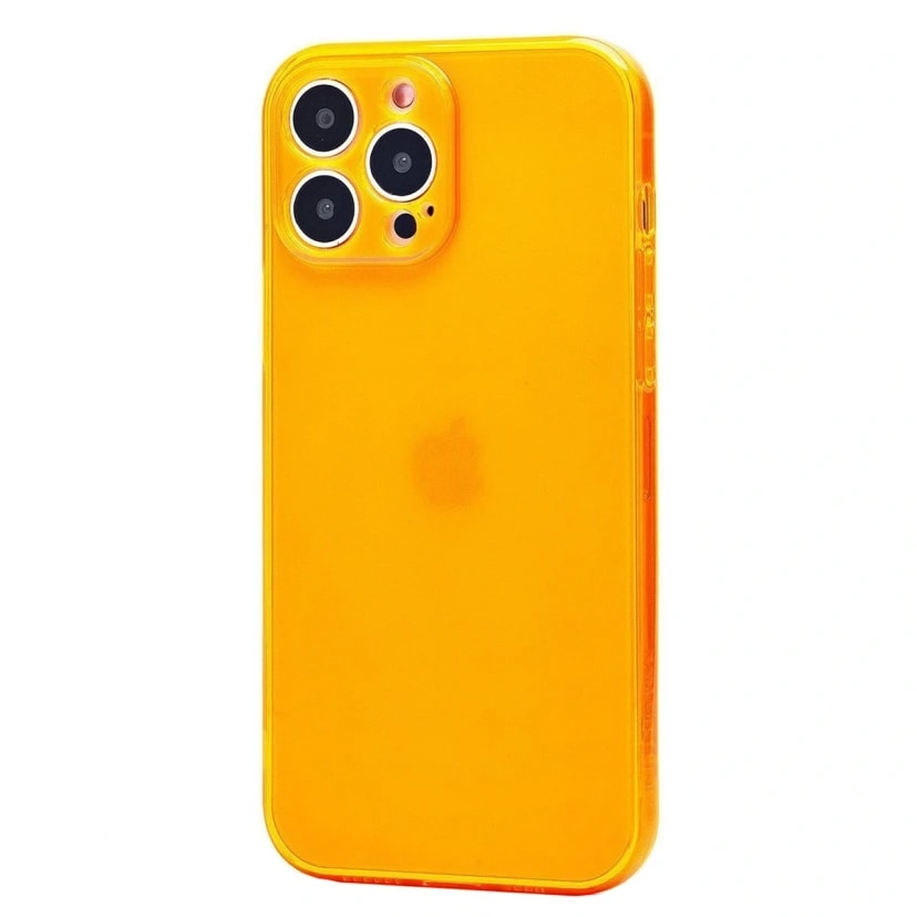 Чехол-накладка - SC344 для Apple iPhone 13 Pro Max (transparent/orange) 