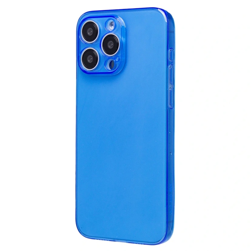 Чехол-накладка - SC344 для Apple iPhone 15 Pro Max (transparent/blue) 