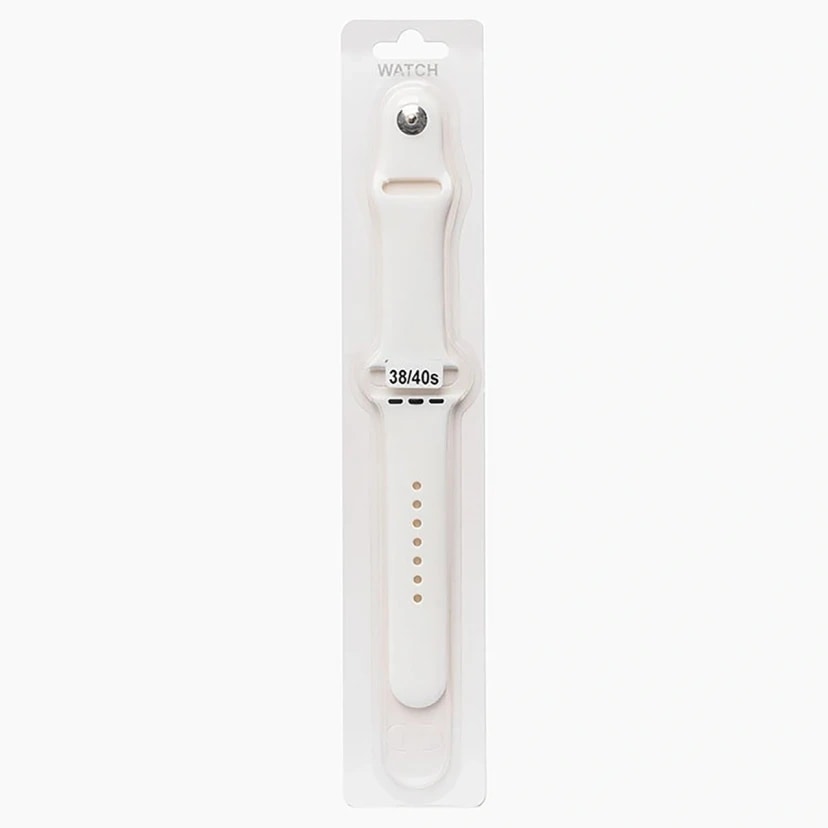 Ремешок на кнопке - Sport Band для Apple Watch 38/40/41 мм (S) (white) 