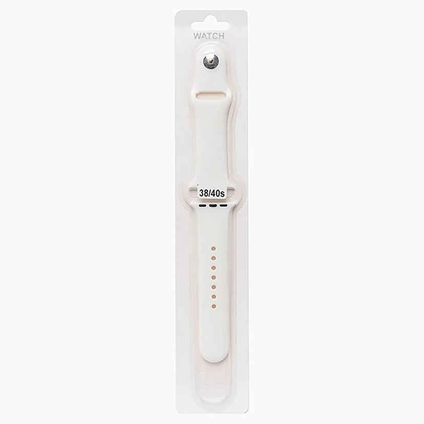Ремешок на кнопке - Sport Band для Apple Watch 38/40/41 мм (S) (white) 