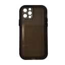 Чехол-накладка - SC200 для Apple iPhone 12 Pro (transparent black)  — фото 1