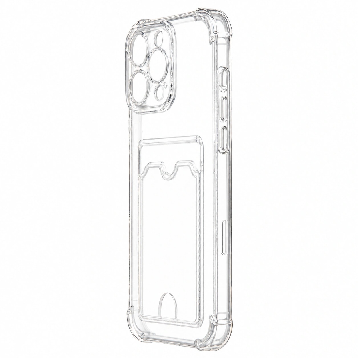 Чехол-накладка с картхолдером - SC276 для Apple iPhone 16 Pro Max (transparent) 