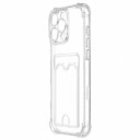 Чехол-накладка с картхолдером - SC276 для Apple iPhone 16 Pro Max (transparent)  — фото 1