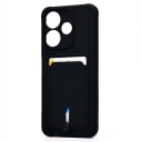 Чехол-накладка с картхолдером - SC304 для Redmi 13 4G (black)  — фото 1