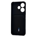 Чехол-накладка с картхолдером - SC304 для Redmi 13 4G (black)  — фото 2