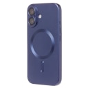 Чехол-накладка - SM020 Matte SafeMag для Apple iPhone 16 (dark blue)  — фото 1
