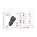 Адаптер автомобильный - Borofone BZ19A Wisdom 18W QC3.0 (USB) (black)  — фото 1