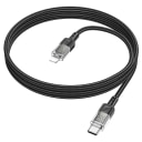 Кабель Type-C - Apple lightning - Hoco U129 Spirit (120 см) (black)  — фото 1