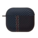 Чехол - Luxo Creative PC121 для кейса Apple AirPods 3 (black/blue)  — фото 2