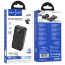 Внешний аккумулятор 10000mAh - Hoco Q27B 22.5W PD+QC3.0 (2xType-C/USB) (black)  — фото 3