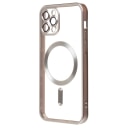 Чехол-накладка - SM027 SafeMag для Apple iPhone 12 Pro (silver)  — фото 1