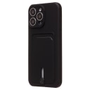 Чехол-накладка с картхолдером - SC304 для Apple iPhone 15 Pro Max (black)  — фото 1