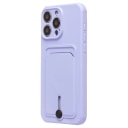 Чехол-накладка с картхолдером - SC304 для Apple iPhone 15 Pro Max (light violet)  — фото 1