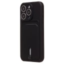 Чехол-накладка с картхолдером - SC304 для Apple iPhone 15 Pro (black)  — фото 1