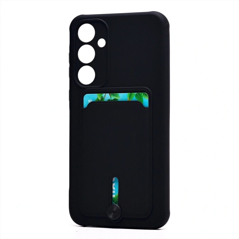 Чехол-накладка с картхолдером - SC304 для Samsung Galaxy A35 (black) 