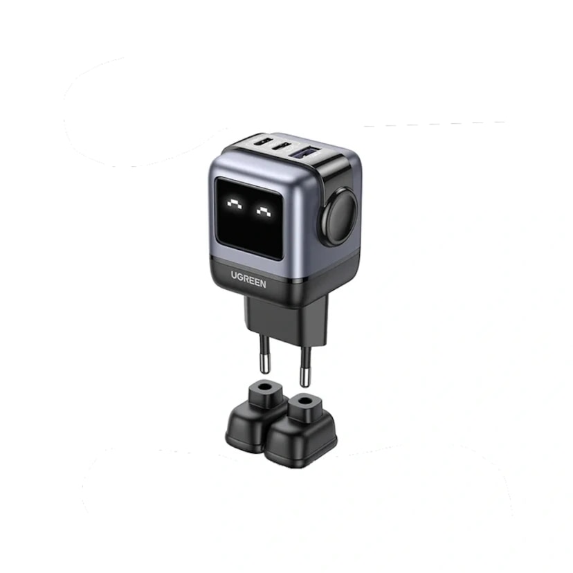 Адаптер сетевой - Ugreen Nexode Robot CD361 65W (2xType-C/USB) (black) 