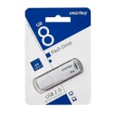 Флэш-накопитель USB 8Gb - Smartbuy Clue (white)  — фото 1