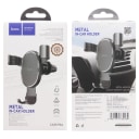Автодержатель в дефлектор гравитационный - Hoco CA56 Plus (black)  — фото 1