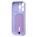 Чехол-накладка с картхолдером - SC304 для Apple iPhone 15 Pro (light violet)  — фото 2