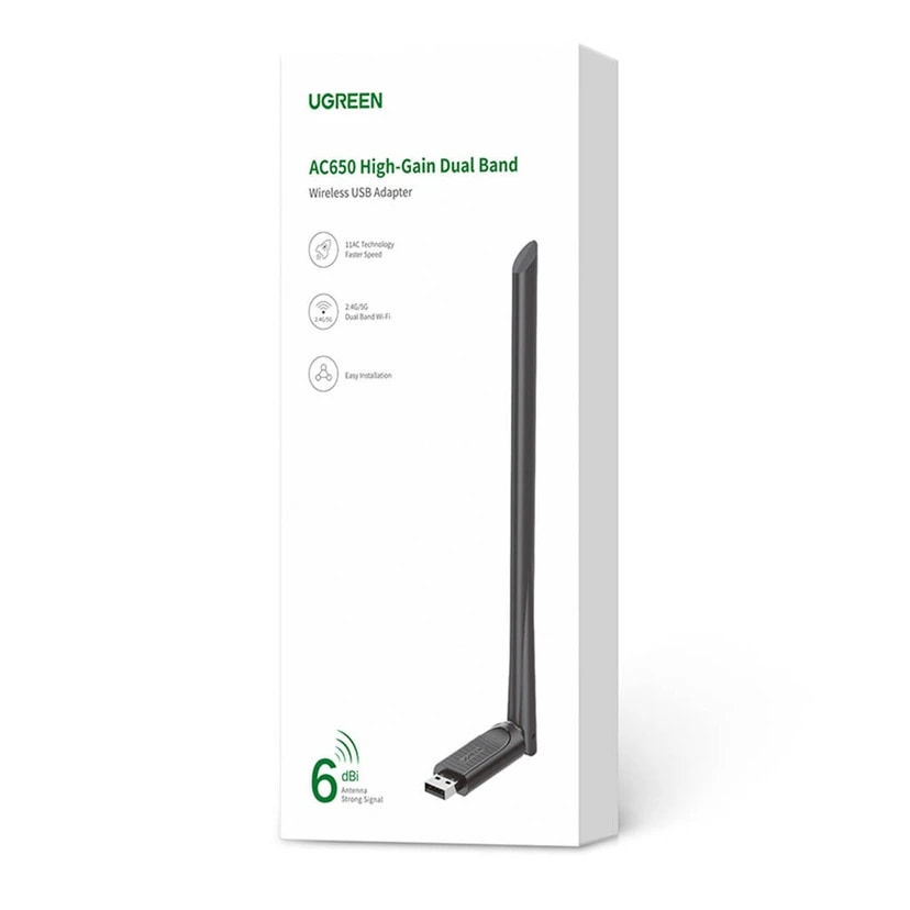 Wi-Fi-адаптер USB - Ugreen CM496 (black) 